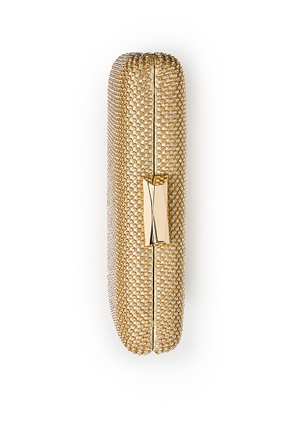 Clutch with rhinestones