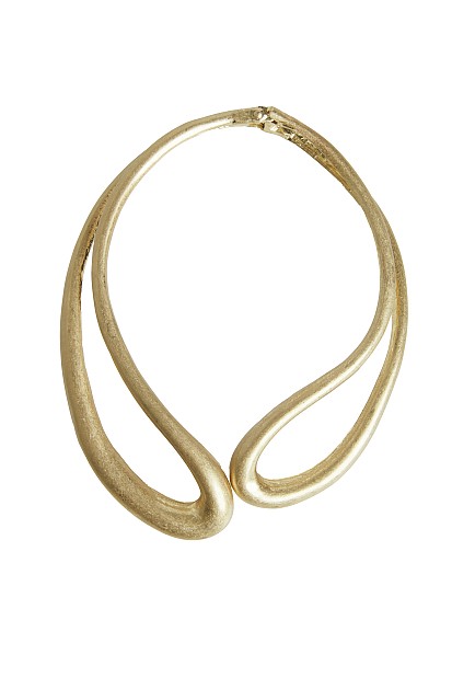 Irregular metal necklace