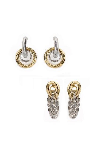 Set of two-shades earrings