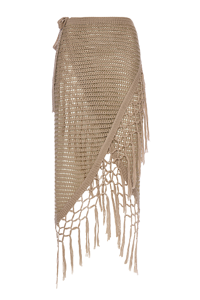 Fustă stil sarong din tricot cu lurex