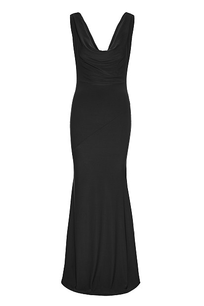 Vestido largo drapeado - Gold Label