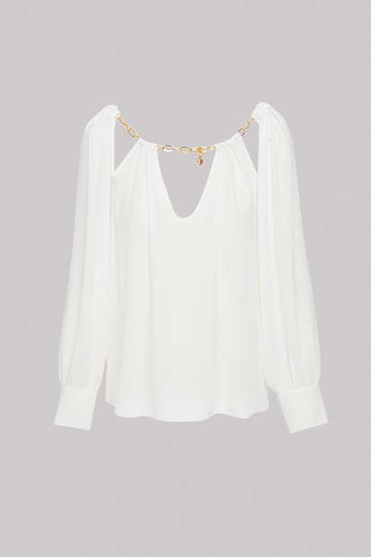 Blouse with chain design