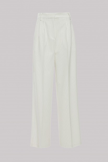 Highwaisted striped trousers
