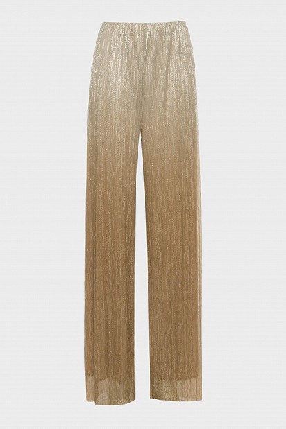 Lurex elasticated trousers - Gold label