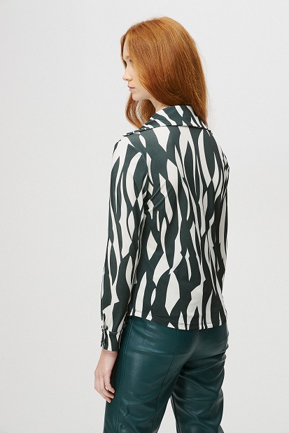 Bluză cu imprimeu zebră