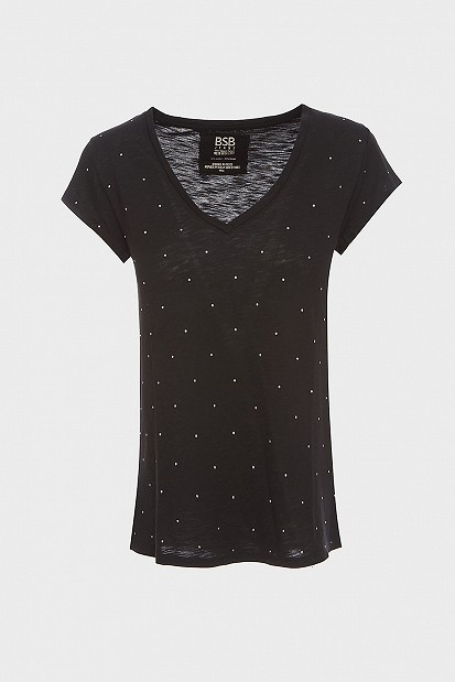 T-shirt with studs
