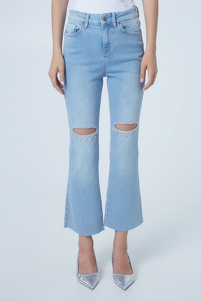 Brandy jeans with cut outs