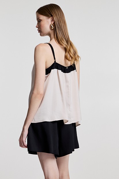 Top with double fabric