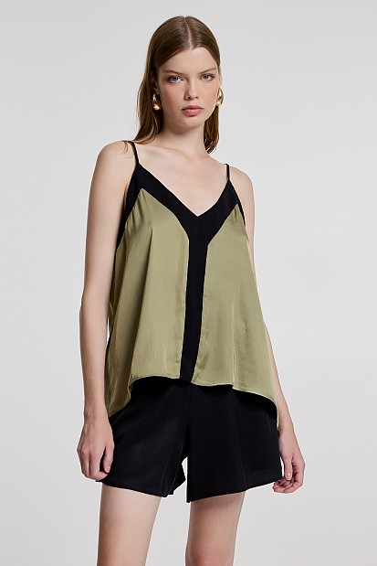 Top with double fabric