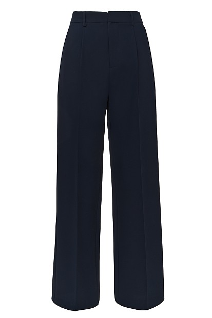 Crepe highwaisted trousers