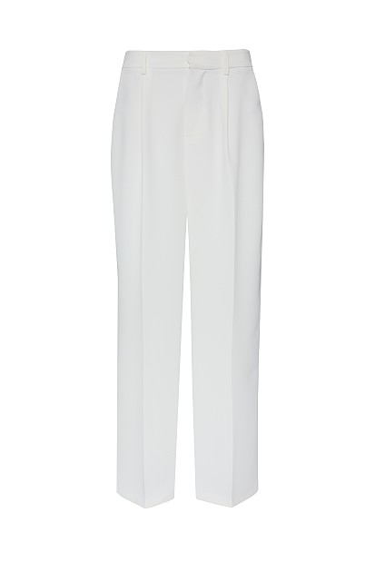 Crepe highwaisted trousers
