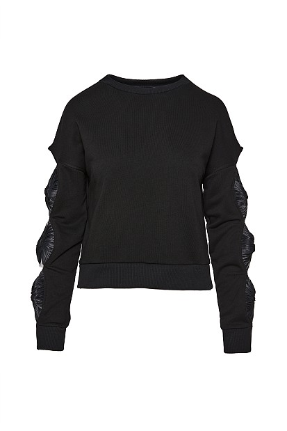 Blouse with bows on the sleeves