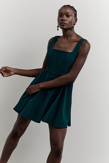 Corset midi dress