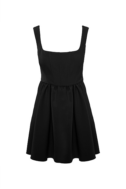 Μίνι φόρεμα με μπούστο κορσέ