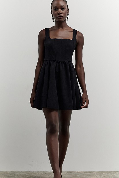 Μίνι φόρεμα με μπούστο κορσέ