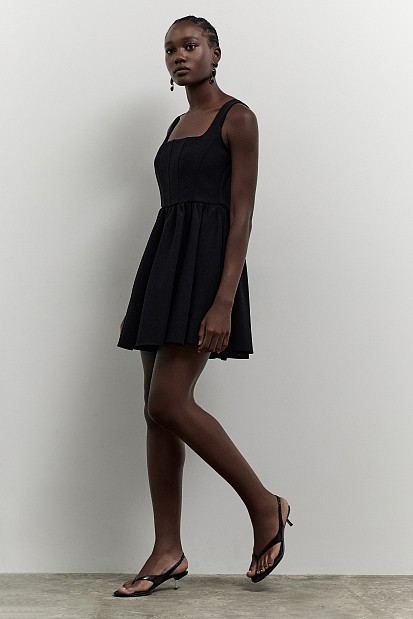 Μίνι φόρεμα με μπούστο κορσέ