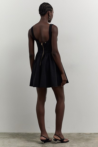 Μίνι φόρεμα με μπούστο κορσέ