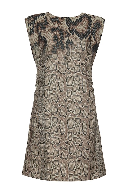 Μίνι αμάνικο animal print φόρεμα