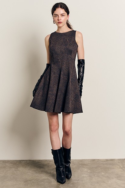 Mini leopard klos dress