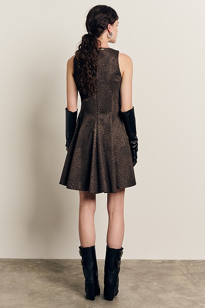 Mini leopard klos dress