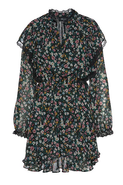 Φόρεμα φλοράλ με βολάν