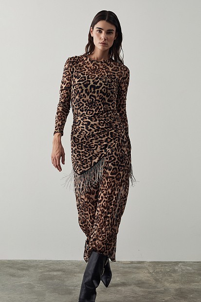 Maxi leopard dress