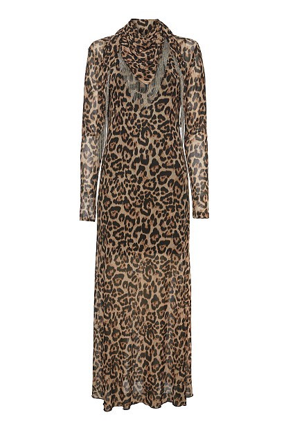 Maxi leopard dress