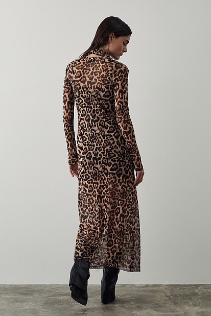 Maxi leopard dress