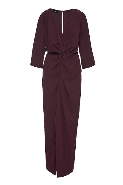 Κρουαζέ φόρεμα με μανίκια 3/4