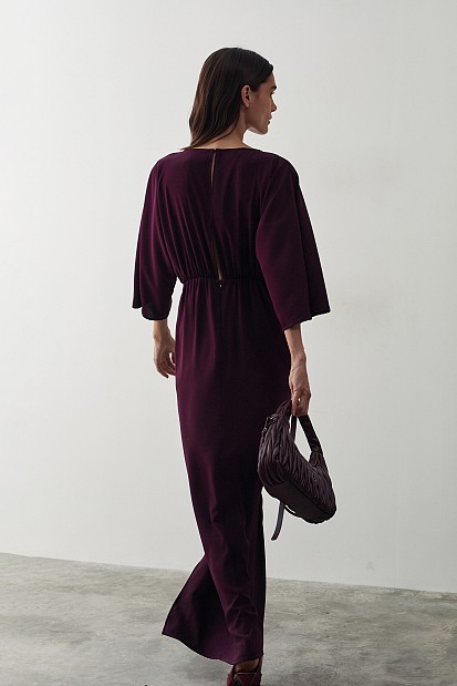 Κρουαζέ φόρεμα με μανίκια 3/4