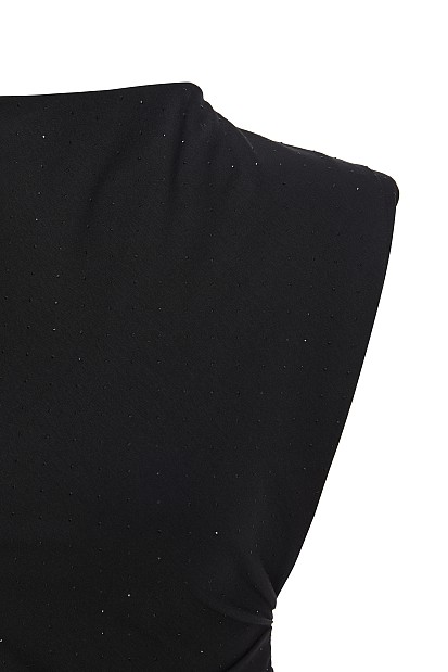 Μίντι εφαρμοστό φόρεμα με στρας