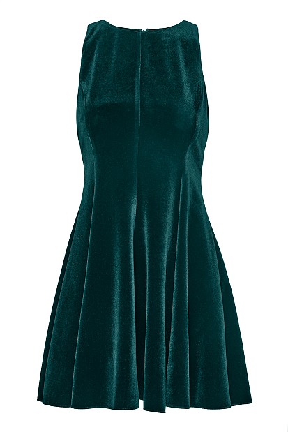 Mini velvet klos dress