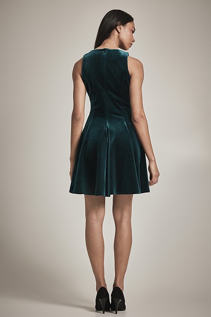 Mini velvet klos dress