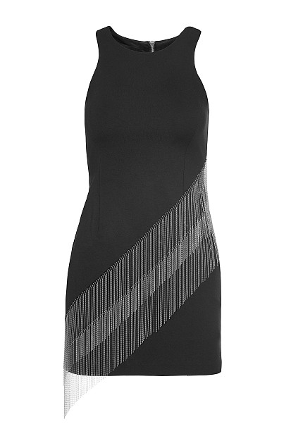 Rochie scurtă cu lănțișoare