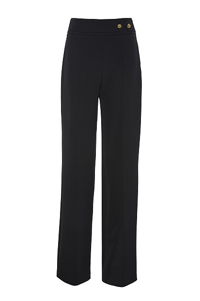 Ψηλόμεσο παντελόνι με κουμπιά κόσμημα