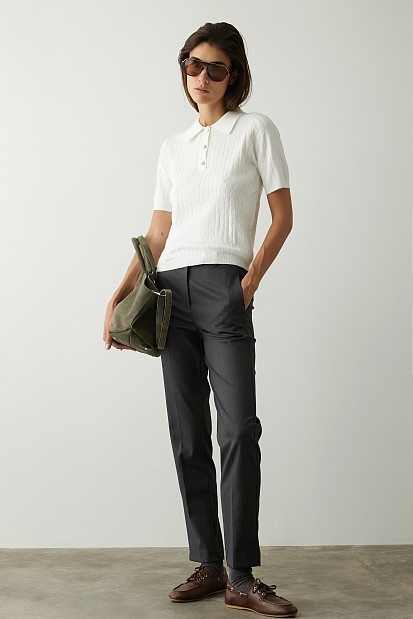 Trousers 3/4 with elastic waist