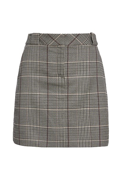 Checkered mini skirt