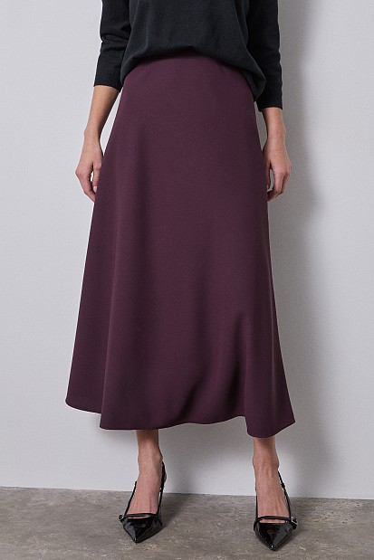 Midi high waisted skirt