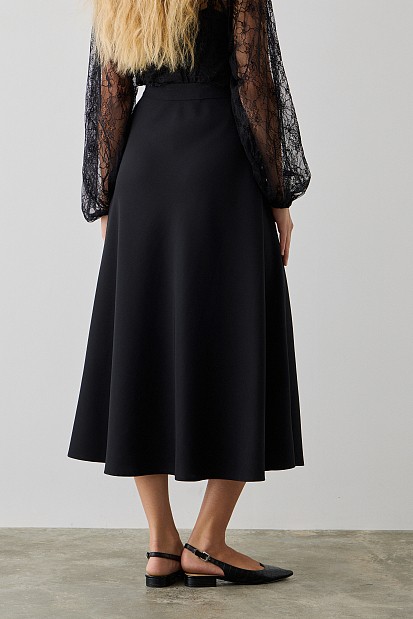 Midi high waisted skirt