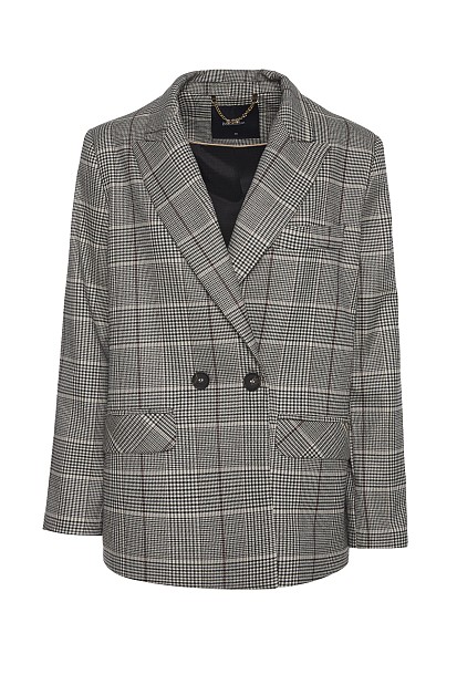 Plaid oversized blazer