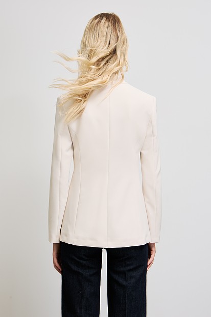 Blazer with gold buttons