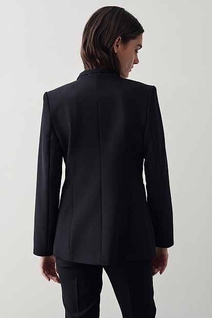 Blazer with gold buttons