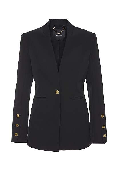 Blazer with gold buttons