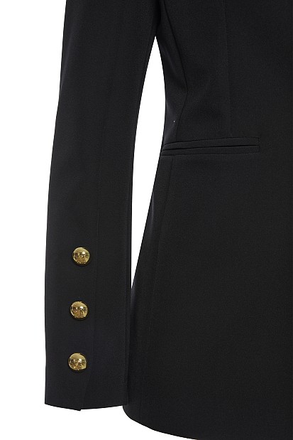 Blazer with gold buttons
