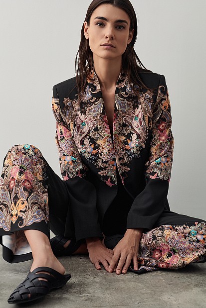 Printed blazer