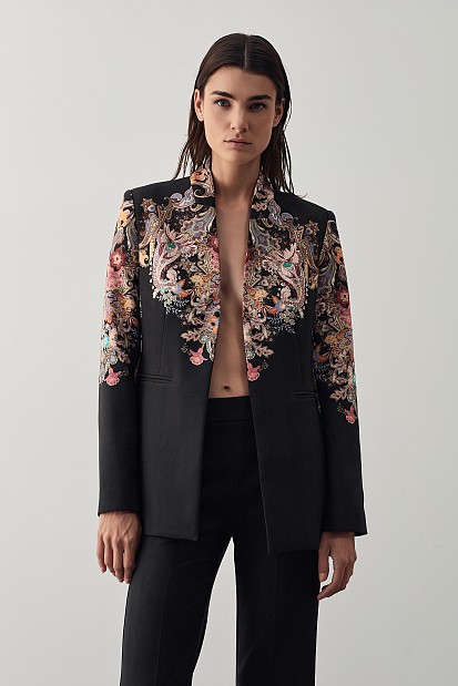 Printed blazer