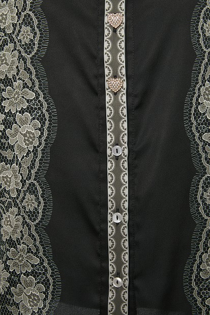 Printed shirt with feathers