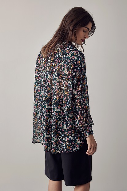 Floral oversized shirt