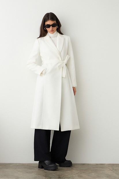 Longline wrap coat