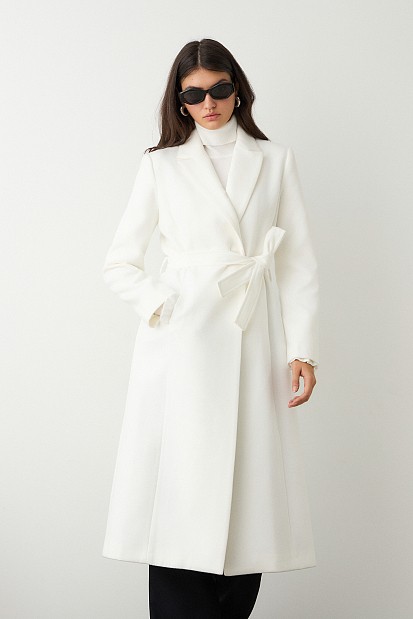 Longline wrap coat